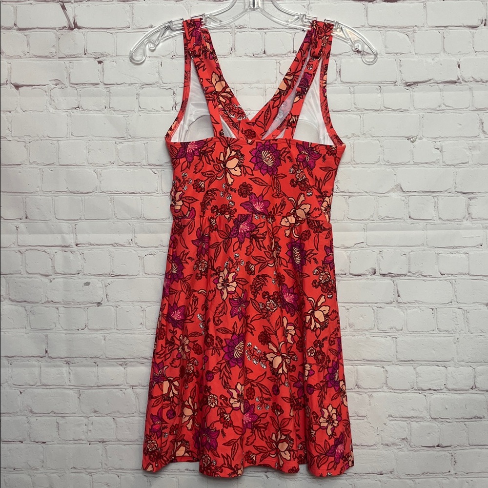 Lands' End Floral Print Swim Dress - Picture 5 of 14